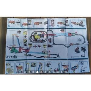 Thomas & friends sky high jump track and one working Luke motorized train.